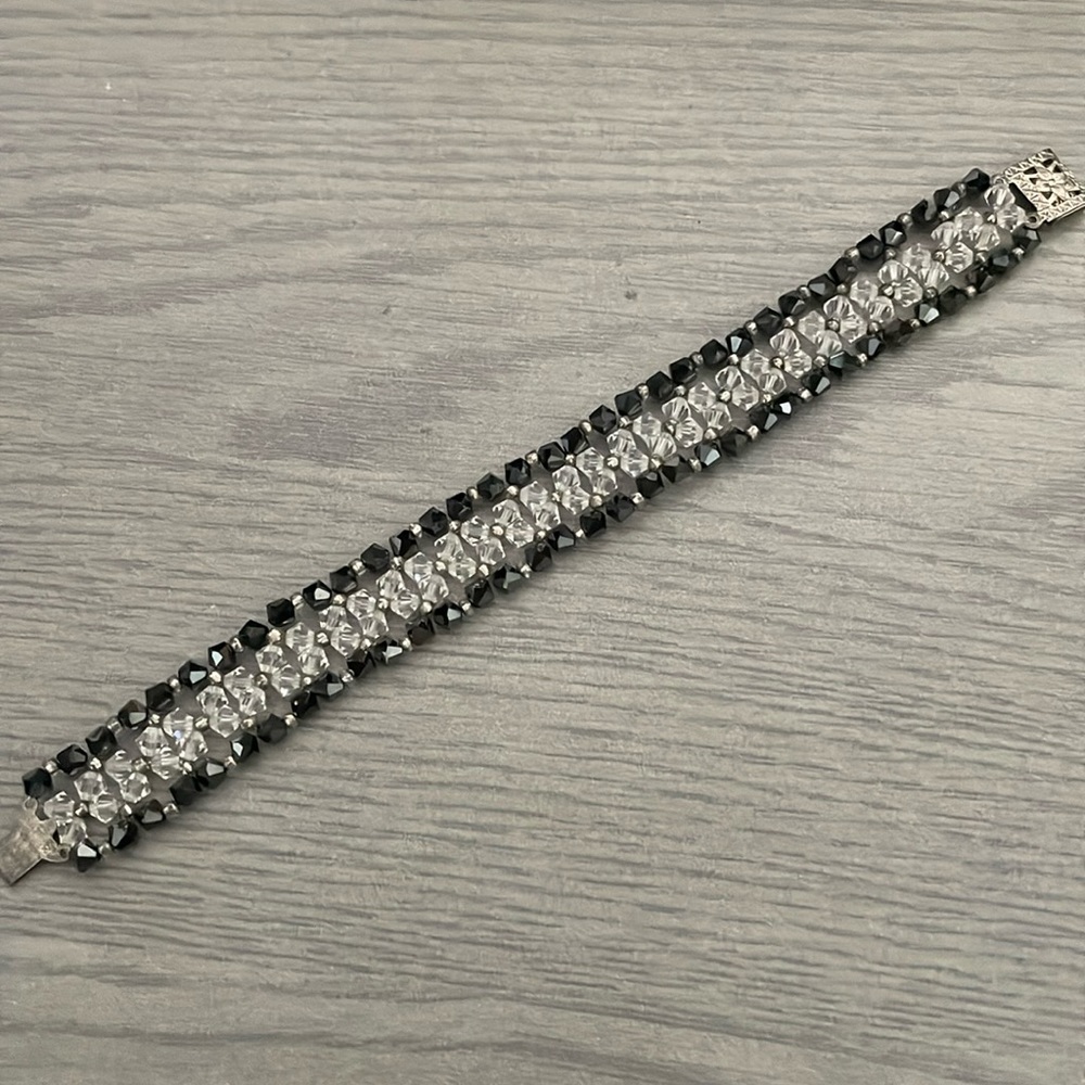 Handmade crystal bracelet 6”